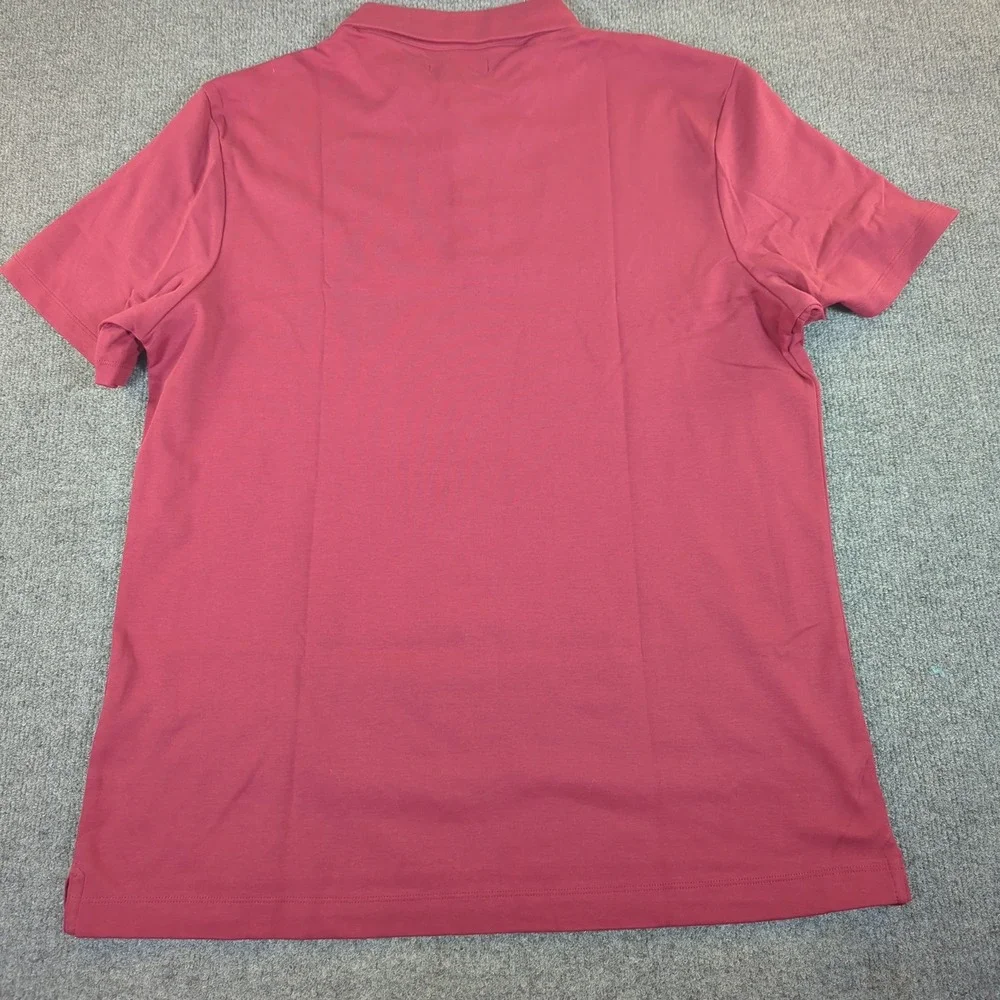 Banana Republic Luxe Touch Performance Polo Mens XL‎ Burgundy Red NEW #2585